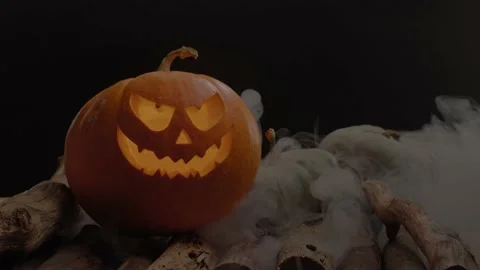 Halloween Pumpkin Stock Footage 163901717