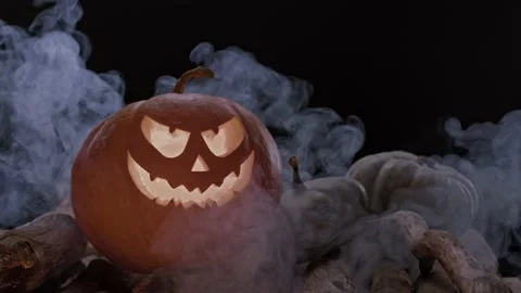 Halloween Pumpkin Stock Footage 163901847