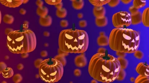 Halloween Pumpkin Stock Footage 206372908