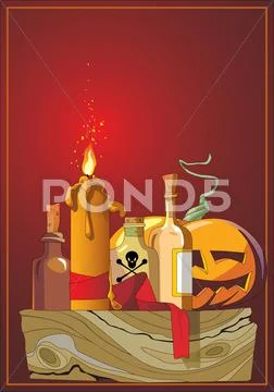 Halloween. Pumpkin head. Vector illustration Stock Illustration