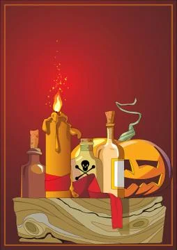 Halloween. Pumpkin head. Vector illustration 스톡 일러스트