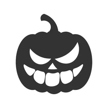 Halloween Pumpkin Icon in Flat Design Jack O 'Lantern Stock Illustration
