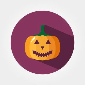 Halloween pumpkin icon Stock Illustration