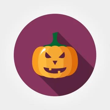 Halloween pumpkin icon Stock Illustration