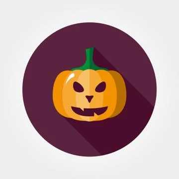 Halloween pumpkin icon Stock Illustration
