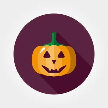 Halloween pumpkin icon Stock Illustration