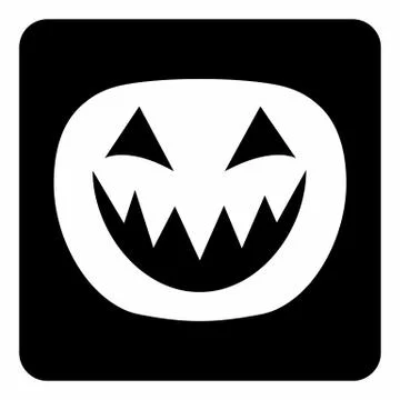Halloween pumpkin icon Stock Illustration