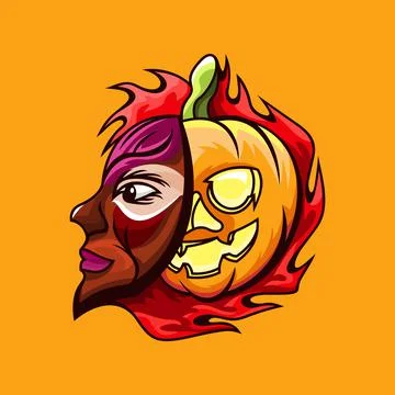 Halloween pumpkin Stock Illustration