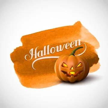 Halloween Pumpkin Jack Lantern Stock Illustration