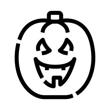 Halloween pumpkin jack o' lantern creating spooky autumn atmosphere Stock Illustration