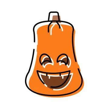 Halloween pumpkin jack o' lantern smiling orange autumn celebration Stock Illustration