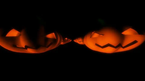 Halloween pumpkin line Stock Footage 92831723