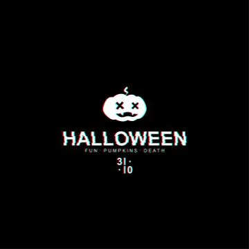Halloween pumpkin logo Stock Illustration