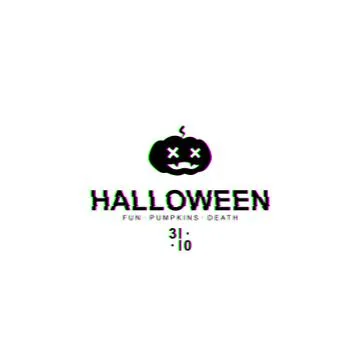 Halloween pumpkin logo Stock Illustration