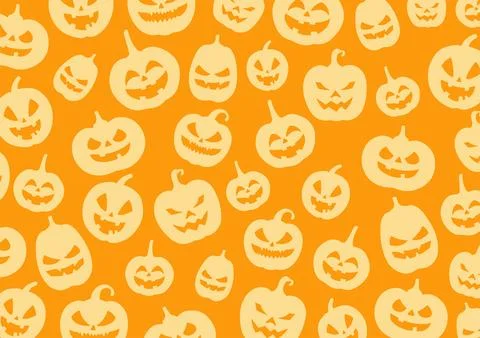 Halloween pumpkin pattern イラスト素材