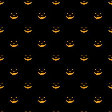Halloween pumpkin pattern seamless.  cartoon Halloween pumpkin background. Go Stock Illustration