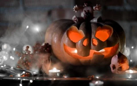 Halloween pumpkin Stock Photos