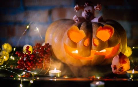 Halloween pumpkin Stock Photos