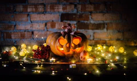 Halloween pumpkin Stock Photos