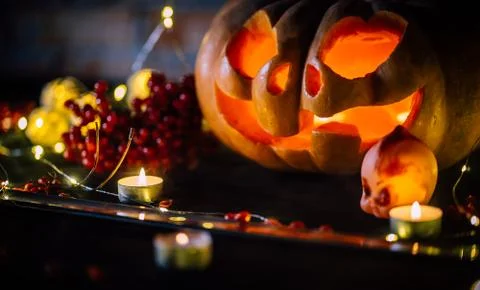 Halloween pumpkin Stock Photos