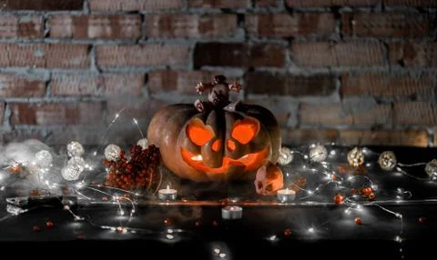 Halloween pumpkin Stock Photos