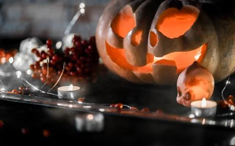 Halloween pumpkin Stock Photos