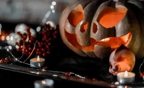 Halloween pumpkin Stock Photos