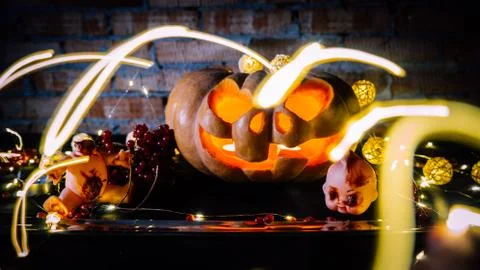 Halloween pumpkin Stock Photos
