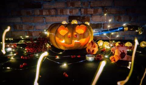 Halloween pumpkin Stock Photos