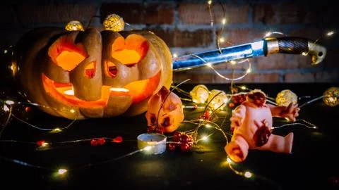 Halloween pumpkin Stock Photos