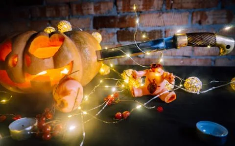 Halloween pumpkin Stock Photos