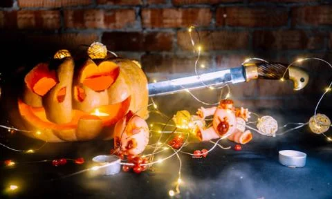 Halloween pumpkin Stock Photos