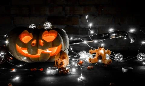 Halloween pumpkin Stock Photos