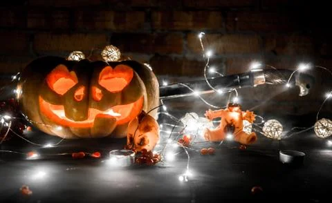 Halloween pumpkin Stock Photos