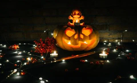 Halloween pumpkin Stock Photos