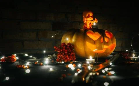 Halloween pumpkin Stock Photos