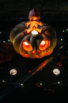 Halloween pumpkin Stock Photos