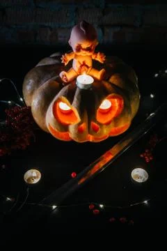 Halloween pumpkin Stock Photos
