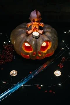 Halloween pumpkin Stock Photos