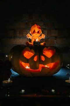 Halloween pumpkin Stock Photos