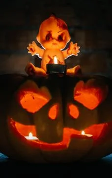 Halloween pumpkin Stock Photos