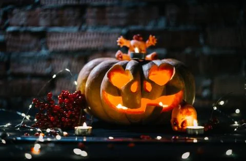 Halloween pumpkin Stock Photos