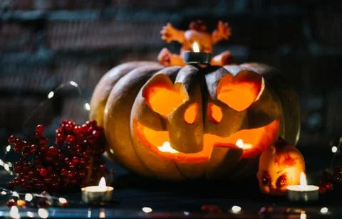 Halloween pumpkin Stock Photos