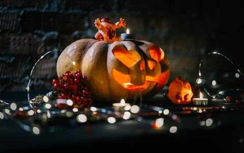 Halloween pumpkin Stock Photos