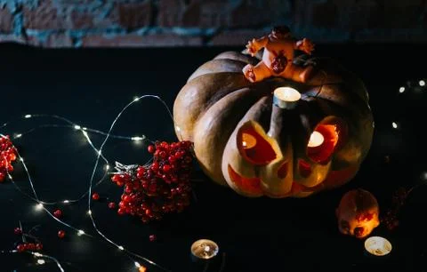 Halloween pumpkin Stock Photos