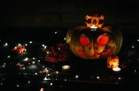 Halloween pumpkin Stock Photos
