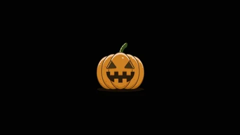 Halloween pumpkin with red eyes animatio... | Stock Video | Pond5
