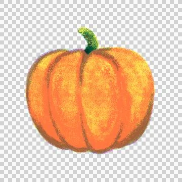 Halloween pumpkin risograph illustration Stock Illustration