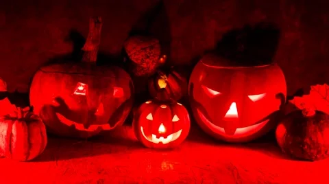 Halloween pumpkin, scary shape Stock Footage 42544588