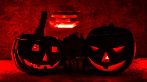 Halloween pumpkin, scary shape Stock Footage 42706671